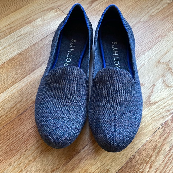 Rothy’s navy heather loafers, size 9 - Picture 2 of 7